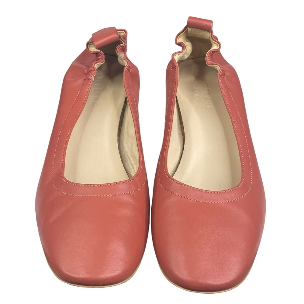Everlane Women’s The Day Heel Coral Red Slip On Heel Size US 6.5 - Picture 7 of 12